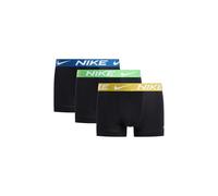 Nike Unterhosen Trunk 3er-Pack Herren Gr. XL Jersey 92%Polyester/8%Elasthan blk/sfrn qrtz/mn grn