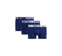 Trunk NIKE UNDERWEAR "TRUNK 3PK", Herren, Gr. L, 3 Stk., bl voi, bar volt, lgt thstl, bl voi wb, Jersey, Obermaterial: 92% Polyester, 8% Elasthan, körpernah, Unterhosen, mit Logo-Elastikbund (69468902