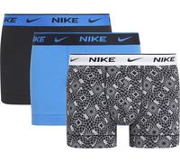 Nike Trunk 3pk, Herren-Boxershorts, 3er Pack…, Black Circle Print/Photo Blue/Black, XS