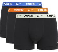 Nike Trunk 3pk Unterhose für Herren, Black - Uni Blue/So/Barely Volt Wb, M
