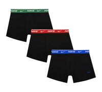 Nike Trunk Boxershorts pechschwarz/rot/grün (3er-Pack) - S