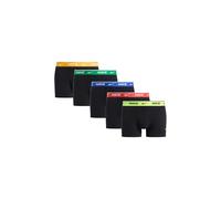 Trunk NIKE UNDERWEAR "TRUNK 5PK", Herren, Gr. XXL, 5 Stk., blk, vt, pt rd, gm ryl, sm grn, un gd wb, Jersey, Obermaterial: 95% Baumwolle, 5% Elasthan, körpernah, Unterhosen, mit Logo-Elastikbund (6988