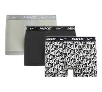 NIKE Trunk Herren-Boxershorts aus Baumwoll-Mischgewebe, 3 Stück, schwarz / grau, M