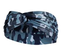 NIKE Twist Knot Stirnband Damen thunder blue/white