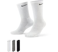 Nike Herren/Damen/Unisex Everyday Cushioned Training Crew Socks (3 Pairs) S weiß