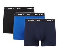 Nike Underwear Herren Essential Trunks 3er Pack - Kurze Beinlänge, Enganliegend, Weiches Stretchmaterial, Obsidian/Game Royal/Black, M