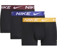 NIKE Underwear "TRUNK 3PK" Packung, 3er, 3 Stk. mit NIKE Logo-Elastikbund (39923042-XL) blk uni gld, deep nght, drk tm rot wb