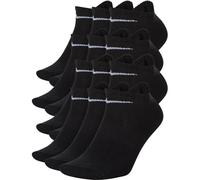NIKE Unisex 12er Pack Sneaker Sportsocken - Everyday, Lightweight No Show, einfarbig 34-38 Schwarz