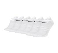 NIKE Unisex 6er Pack Sneaker Sportsocken - Everyday, Lightweight No Show, einfarbig Weiß / 38-42 38-42 Weiß