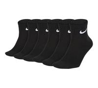 NIKE Unisex 6er Pack Sportsocken - Everyday, Lightweight No Show Ankle, einfarbig 34-38 Schwarz