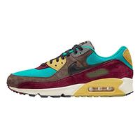 Nike Unisex Air Max 90 NRG Leder-Textil-Sneaker, Brilliant Crimson/Mehrfarbig, Größe 36