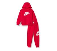 Jogginganzug NIKE SPORTSWEAR "NKN CLUB FLEECE SET", Jungen, Gr. 18M (86), university rot, Sweatware, Obermaterial: 60% Baumwolle, 40% Polyester, unifarben, Sportanzüge Jogginganzug, mit Kapuze, aus Fl