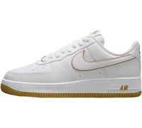 Nike Unisex-Erwachsene Air Force 1 '07' Low-Top, Weiß/Weiß-Bronzin, 44 EU