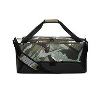 Nike Unisex - Erwachsene Brsla-9.5 AOP Fa22 Trainingstasche, Medium Olive/Black/Particle Gr, Einheitsgröße