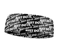 Nike Herren Fury Headband 3.0 Stirnband Running Fitness Training Sport Haarband schweißabsorbierend, Black/White (Printed), One Size