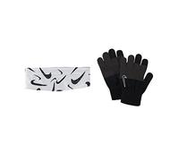 Nike Unisex - Erwachsene Hyperstorm Stirnband-Mützen Set, Schwarz/Weiß, One Size