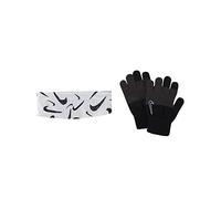 Nike Unisex - Erwachsene Hyperstorm Stirnband-Mützen Set, Schwarz/Weiß, One Size