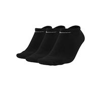 Nike Unisex-Erwachsene Socken 3 Paar Value No Show, Schwarz, L (42-46 EU), SX2554-001