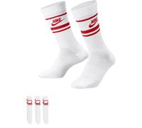 Hohe Baumwollsocken Nike SPORTSWEAR EVERYDAY ESSENTIAL CREW (3 PAIRS) weiß DX5089-102 - L