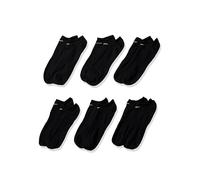 Nike Unisex Everyday Lightweight No-Show (6 paar) Socken, Black/White, M EU