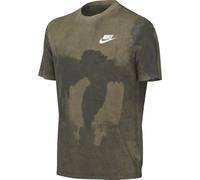 Nike Unisex K NSW Tee Club SESONL WSH AOP T-Shirt, NEUTRAL Olive/Cargo Khaki/White, S