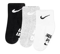 NIKE Unisex Kids NHN 3PK Verbiage Gripper Sock Blender, bunt, 2 años