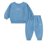 Nike Kids Essential Fleece Crew Langarm-set 18 Monate Work Blue