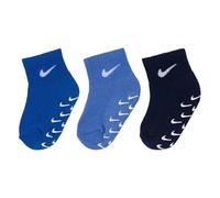 NIKE Unisex Kinder 3pk Gripper Qtr Socken, Nike Polar, 2 Jahre EU