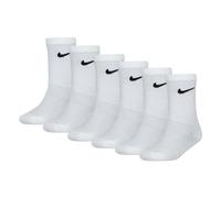 NIKE Unisex Kinder Colorful Pack Crew Socken, Weiß, 5-7 Jahre EU