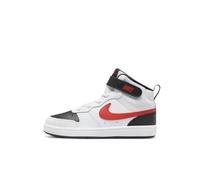 Nike Unisex Kinder Court Borough Mid 2 Sneaker, White University Red Black, 29.5 EU