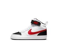 Nike Unisex Kinder Court Borough Mid 2 Sneaker, White University Red Black, 36.5 EU