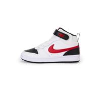 Nike Unisex Kinder Court Borough Mid 2 Sneaker, White University Red Black, 39 EU