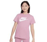 Nike Unisex Kinder G NSW Dptl Basic Futura T-Shirt, Elemental Pink/Weiß, XL (156-166cm)