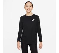 Nike Kinder Langarm Shirt Sportswear Big Kids Long FZ4946-010 147-158 Black