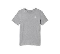 Nike Unisex Kinder K NSW Tee Emb Futura Lbr Shirt, Dk Grey Heather, L EU