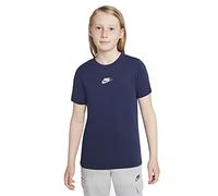 Nike Unisex Kinder NSW Repeat T-Shirt, Midnight Navy/Midnight Navy/Wh, M