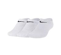 Nike Unisex Kinder Performance Cushioned No-show Socken 3 Paar , Weiß (White/Black), 9 Jahre EU