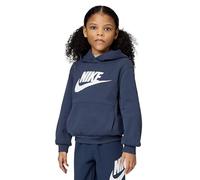 Nike Unisex-Kinder Sportswear Club Fleece Hoodie Kapuzenpullover, Midnight Navy/White, 6