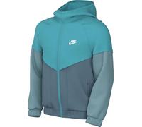 Nike Unisex Kinder Sportswear Windrunner Mit Kapuze Für Ältere Repel-Jacke, Dusty Cactus/Smokey Blue/White, 8-9 Jahre EU