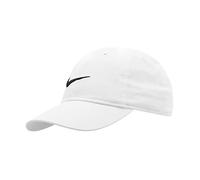 Nike Youth's Embroidered Swoosh Logo Cotton Baseball Cap SZ 4/7 (White)