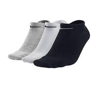 Nike Unisex No Show 3ppk Value Tennissocken, Mehrfarben (Multicolore - Noir/Blanc/Gris), XL EU