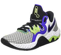 Nike Unisex Renew Elevate 2 Basketballschuh, White/Black-Volt-Indigo Burst, 45 EU