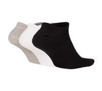 NIKE Unisex Sneaker Sportsocken im Pack - Everyday, Vorteilspack, Lightweight No Show, einfarbig Weiß/Schwarz/Grau / 12er Pack (4x3P) / 34-38 S Schwarz
