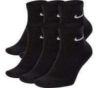 Nike Unisex Socken Everyday Cushioned Ankle Socks (6 Pairs) SX7669-010 38-42 Black/White