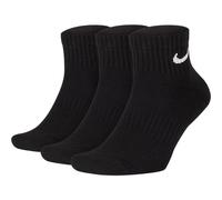 Nike U NK EVERYDAY CUSH QTR 3PR BLACK/BLACK/WHITE, L