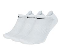Nike Unisex Sportsocken Everyday Cushion No-Show 3PR SX7673-100 42-46 White/Black