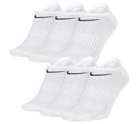 Nike Unisex Sportsocken Everyday Lightweight No-Show 6PR SX7679-100 34-38 White/Black