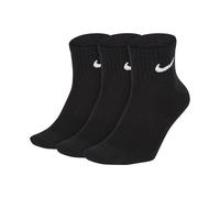 NIKE Unisex Sportsocken im Pack - Everyday, Vorteilspack, Lightweight No Show Ankle, einfarbig Schwarz 46-50 6er Pack (2x3P)
