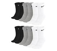 Nike Unisex Trainingssocken Everyday Cushioned Crew Socks 6 Paar, Größe:34-38, Artikel:-964 grey/white/black