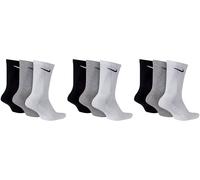 Nike Unisex Trainingssocken Everyday Cushioned Crew Socks SX7664 9 Paar, Größe:42-46, Artikel:-901 grey/white/black